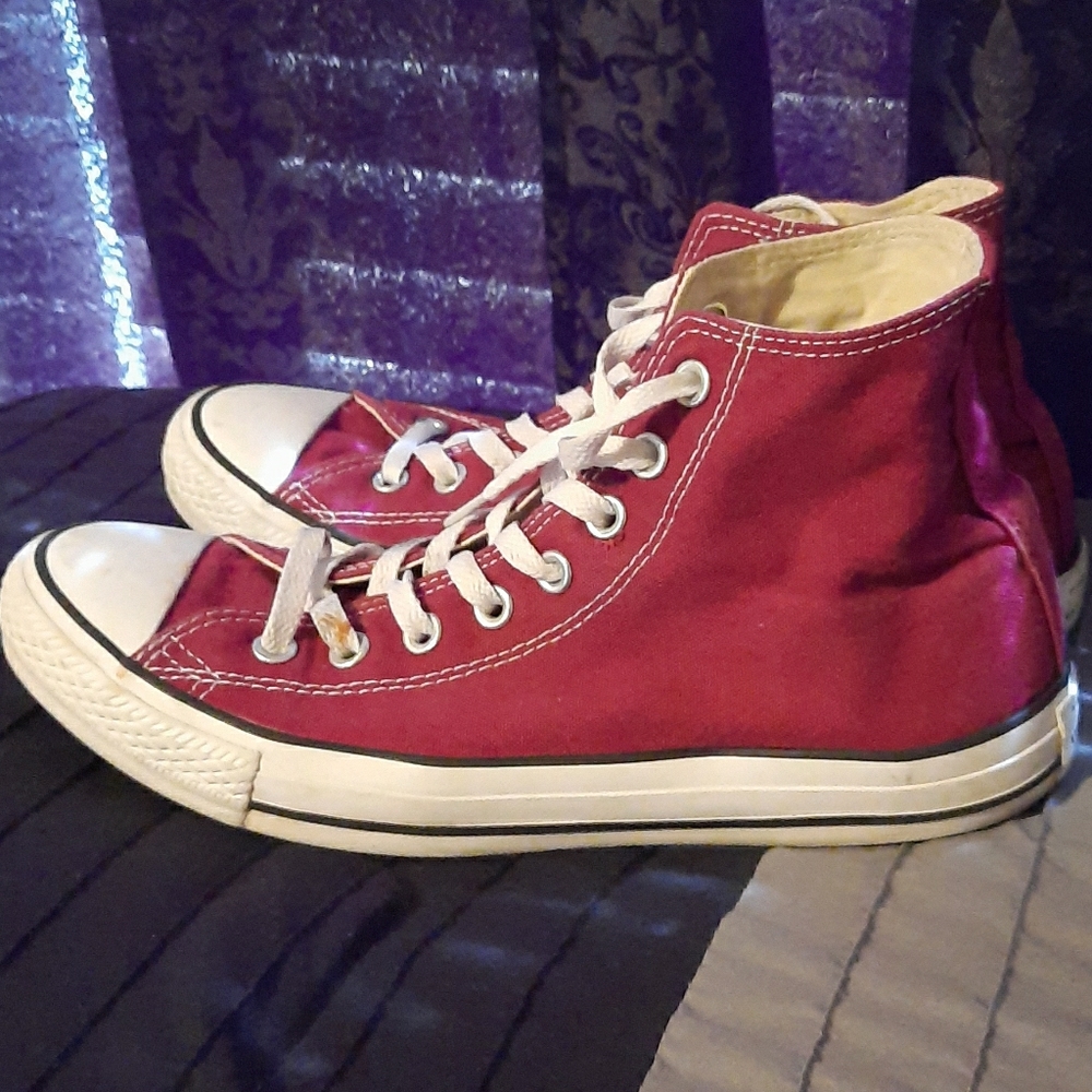 Burgundy Converse